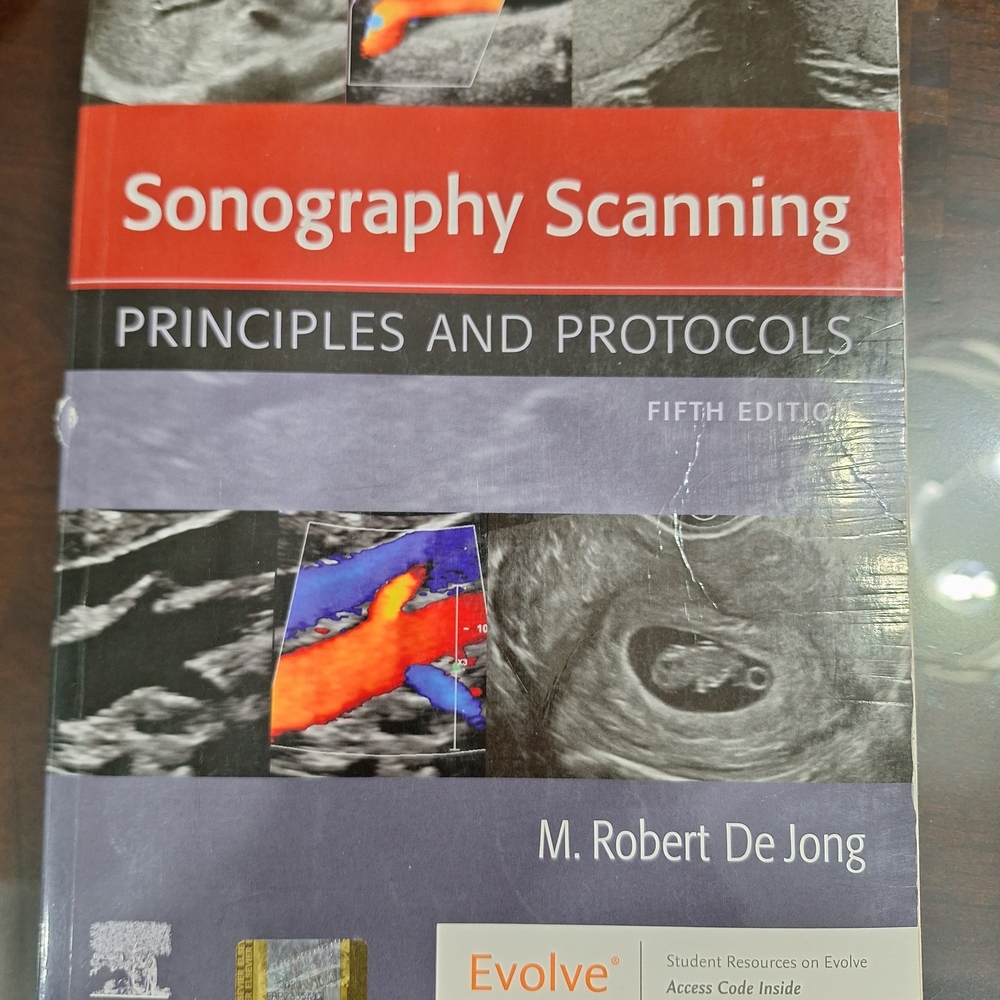 Sonography Scanning Principles and Protocols - Red and Black Cover